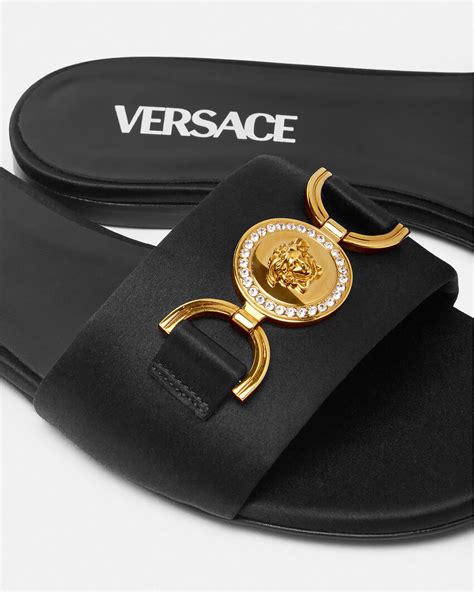 versace baby sandals|Versace medusa flats sandals women.